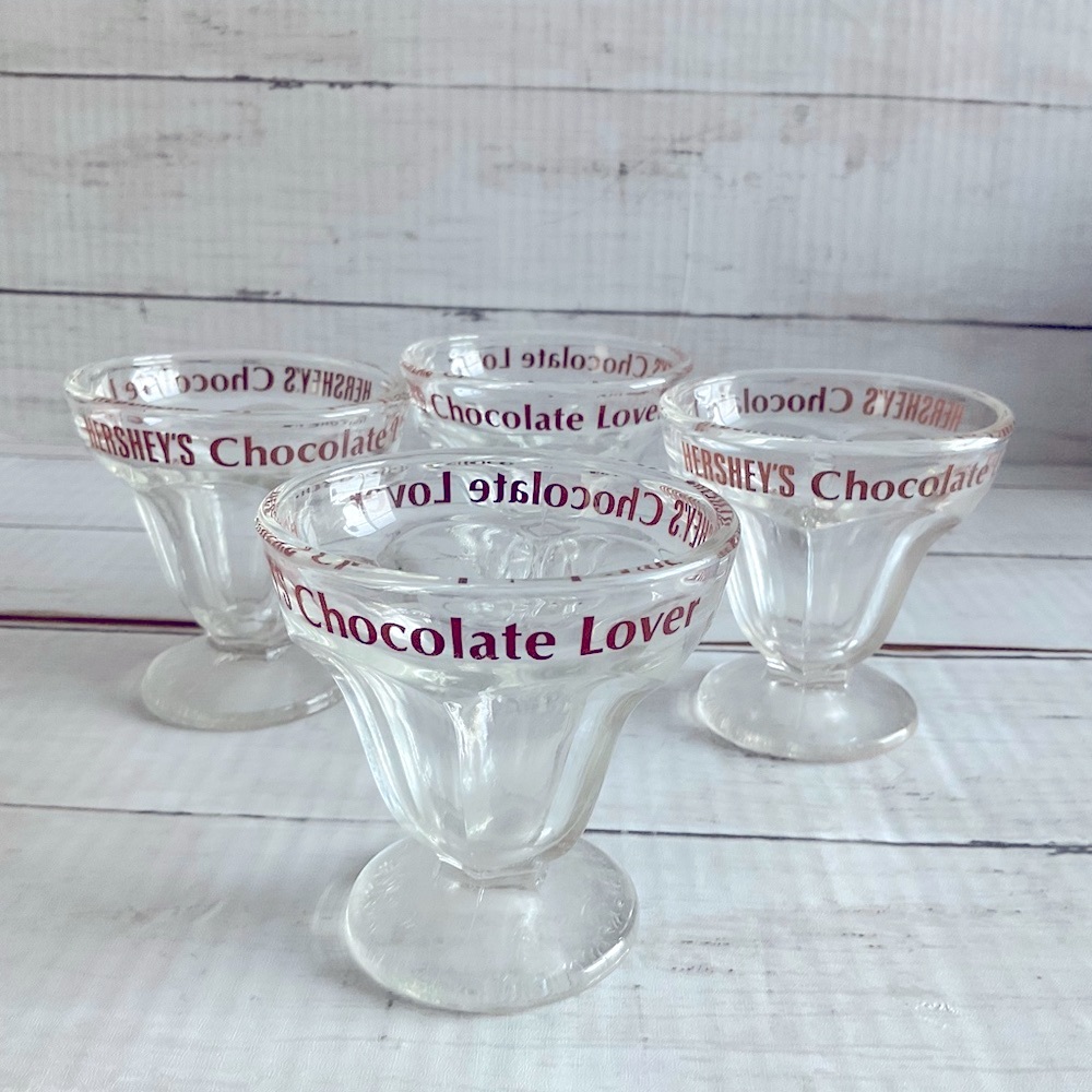Hersheys Chocolate Lover Glass Dessert Cups, ice cream sundae, Hershey Chocolate
